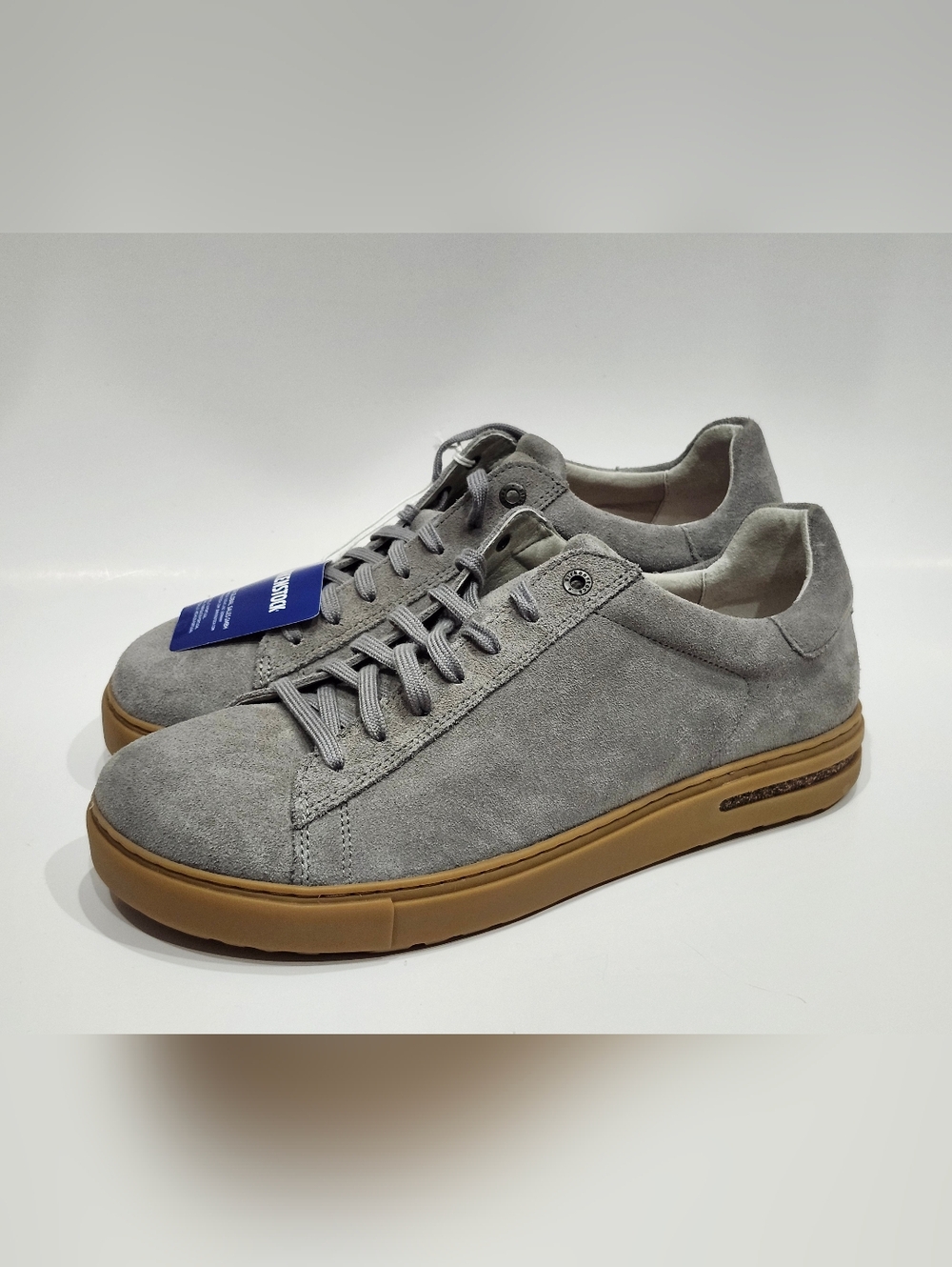 Birkenstock Bend Low Top Suede Leather Stone Men's Shoes Size 10 (43) EU NWT